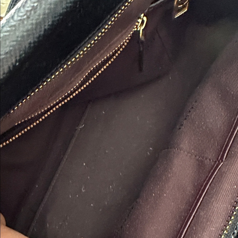 🔴SOLD!!!!🔴Coach Black Satchel with Gold Accents - Picture 7 of 9
